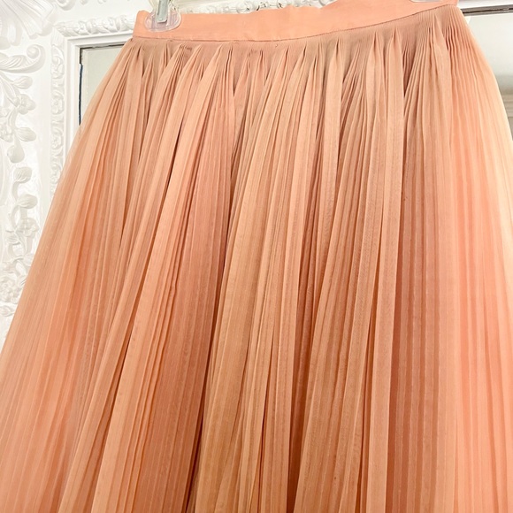 Vintage 1950’s 1940’s Authentic Tulle Pleated Full Cocktail Dress Skirt - Picture 4 of 8
